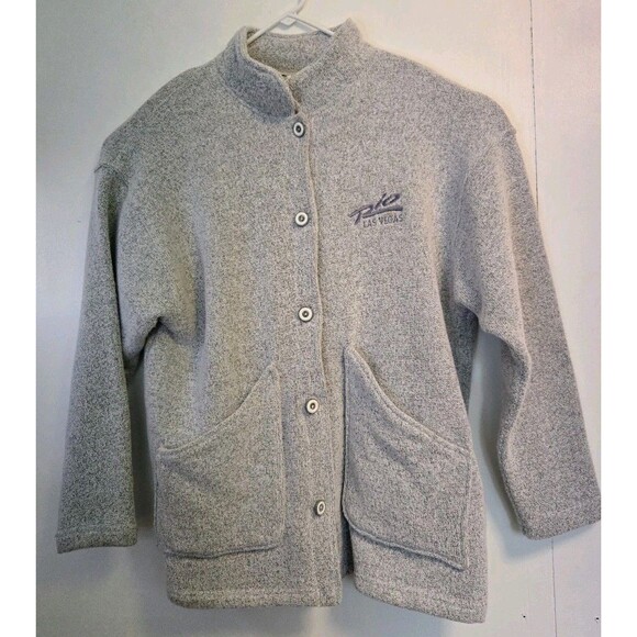 Vintage Rio Las Vegas Sweater Mens L Cardigan Button Renegade Club Casino USA - Picture 1 of 7